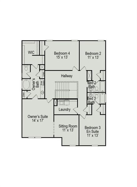 The James Second Floor Plan