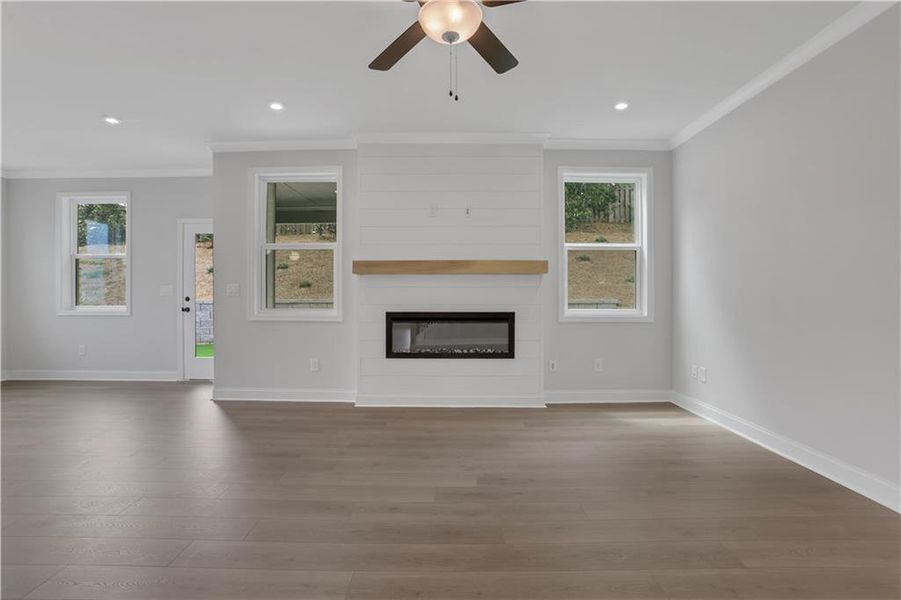 Spacious, unfurnished interior of a new home in The Paddocks at Doc Hughes, Buford (Image 29).