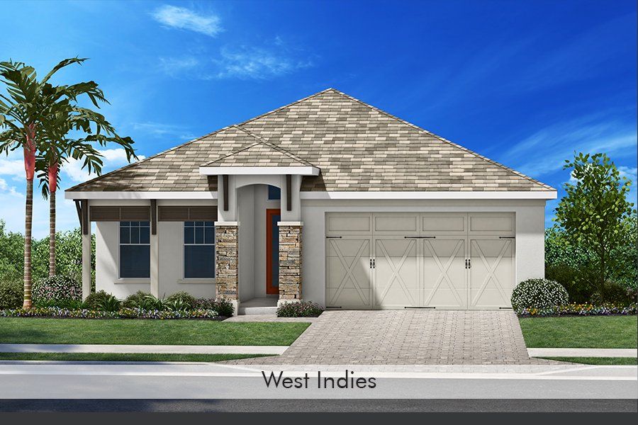 Representative exterior photo of a completed home built from the Halyard by Homes by Towne in Shellstone at Waterside, Sarasota, FL (Image 13).