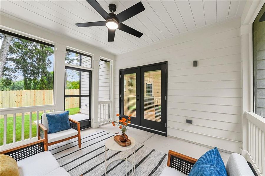 Exterior details and patio area of a home in , Scottdale (Image 32).