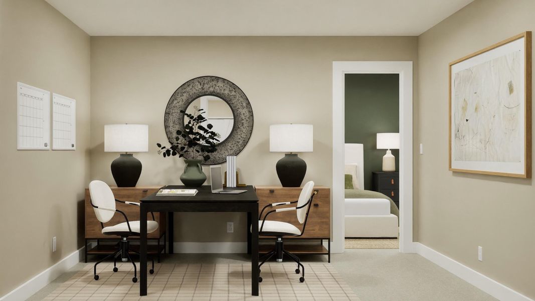 Furnished interior view inside a new home in Cypress Preserve: Juniper Collection, Moncks Corner (Image 3). Furnished interior view inside a new home in Cypress Preserve: Juniper Collection, Moncks Corner (Image 3).