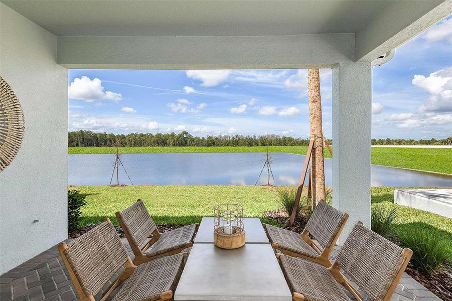 Exterior details and patio area of a home in Del Webb Sunbridge, St. Cloud (Image 3). Exterior details and patio area of a home in Del Webb Sunbridge, St. Cloud (Image 3).