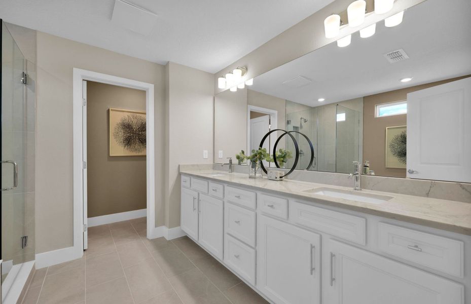 Furnished interior in a model home at Westerly Park at Wildlight in Wildlight (Image 21). Furnished interior in a model home at Westerly Park at Wildlight in Wildlight (Image 21).