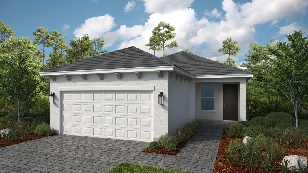 Representative exterior photo of a completed home built from the Alta by Taylor Morrison in Esplanade at Cammaray Lakewood Ranch, Sarasota, FL (Image 2). Representative exterior photo of a completed home built from the Alta by Taylor Morrison in Esplanade at Cammaray Lakewood Ranch, Sarasota, FL (Image 2).