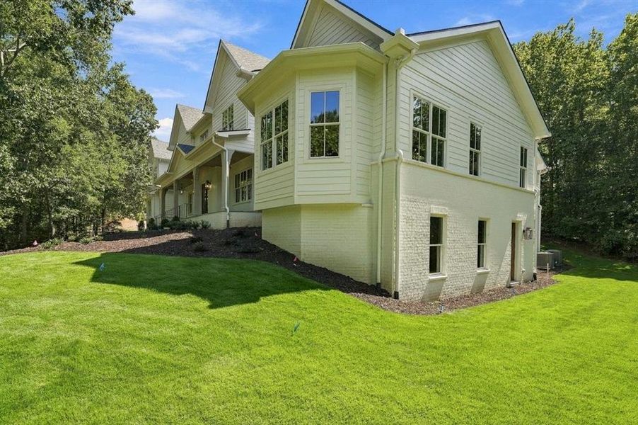 Exterior details and patio area of a home in , Roswell (Image 36).