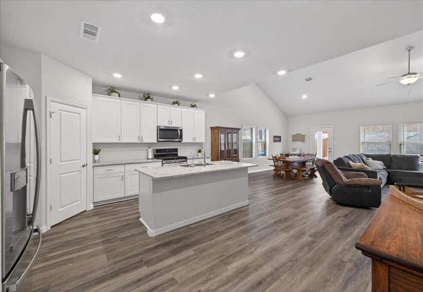 Furnished interior view inside a new home in Tesoro at Chisholm Trail Ranch, Crowley (Image 19).