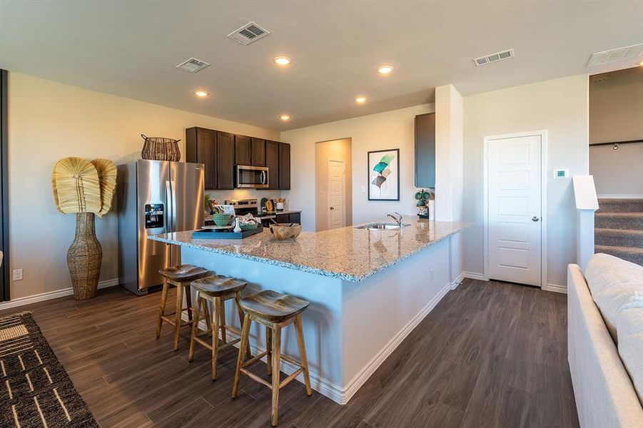 Furnished interior view inside a new home in Retreat at Fossil Creek, Fort Worth (Image 13).