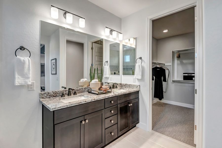 Furnished interior view inside a new home in Icon at Thunderbird, Glendale (Image 30). Furnished interior view inside a new home in Icon at Thunderbird, Glendale (Image 30).