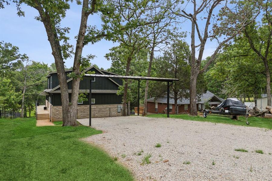 View of front of home with a front yard