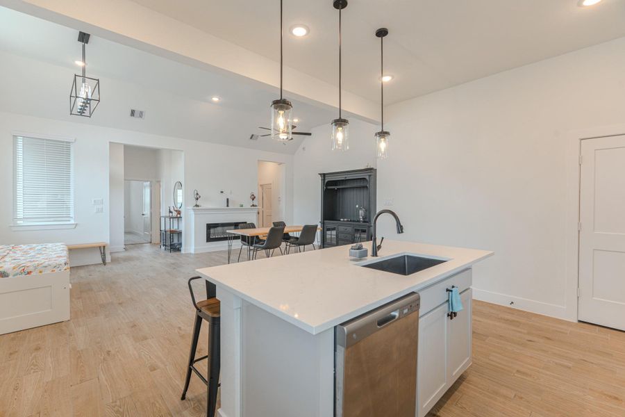 Furnished interior view inside a new home in The Woodlands Hills, Willis (Image 5).