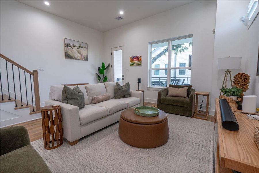 Furnished interior view inside a new home in , Houston (Image 17). Furnished interior view inside a new home in , Houston (Image 17).