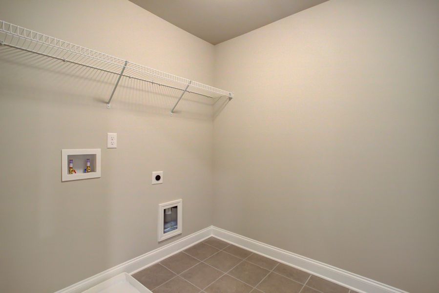 Laundry room located on the second level