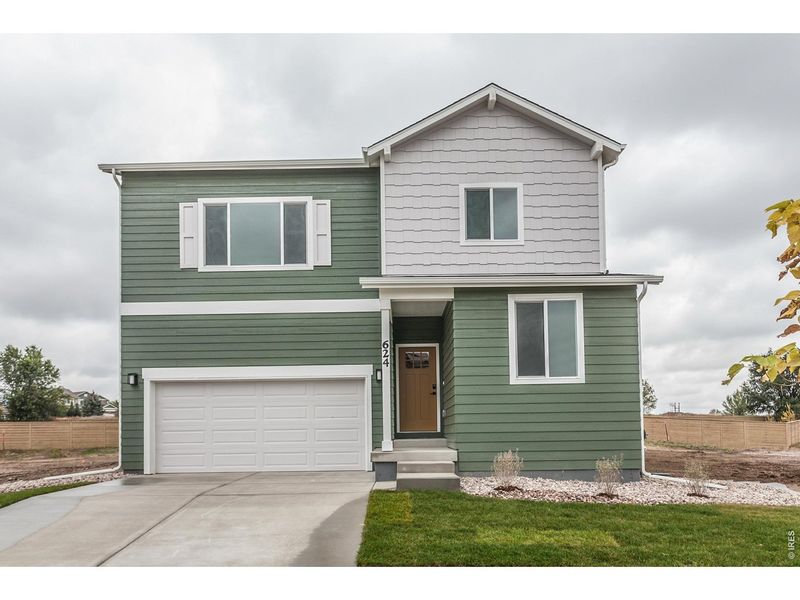 Front exterior of a new home in , Fort Collins, CO, highlighting curb appeal (Image 24).