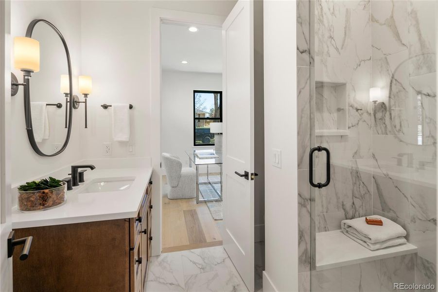 3/4 Bathroom on the Main Floor