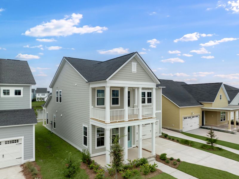 Front exterior of a new home in Cypress Preserve, Moncks Corner, SC, highlighting curb appeal (Image 1). Front exterior of a new home in Cypress Preserve, Moncks Corner, SC, highlighting curb appeal (Image 1).