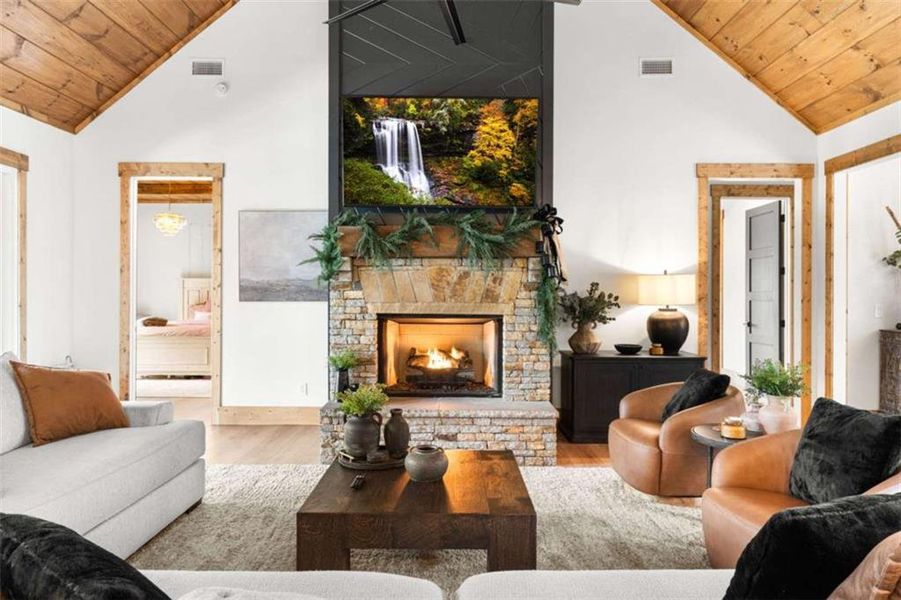 Furnished interior view inside a new home in , Ellijay (Image 39).