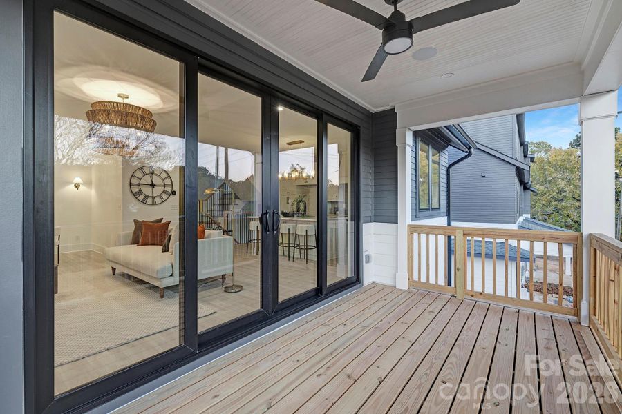Exterior details and patio area of a home in , Charlotte (Image 26).