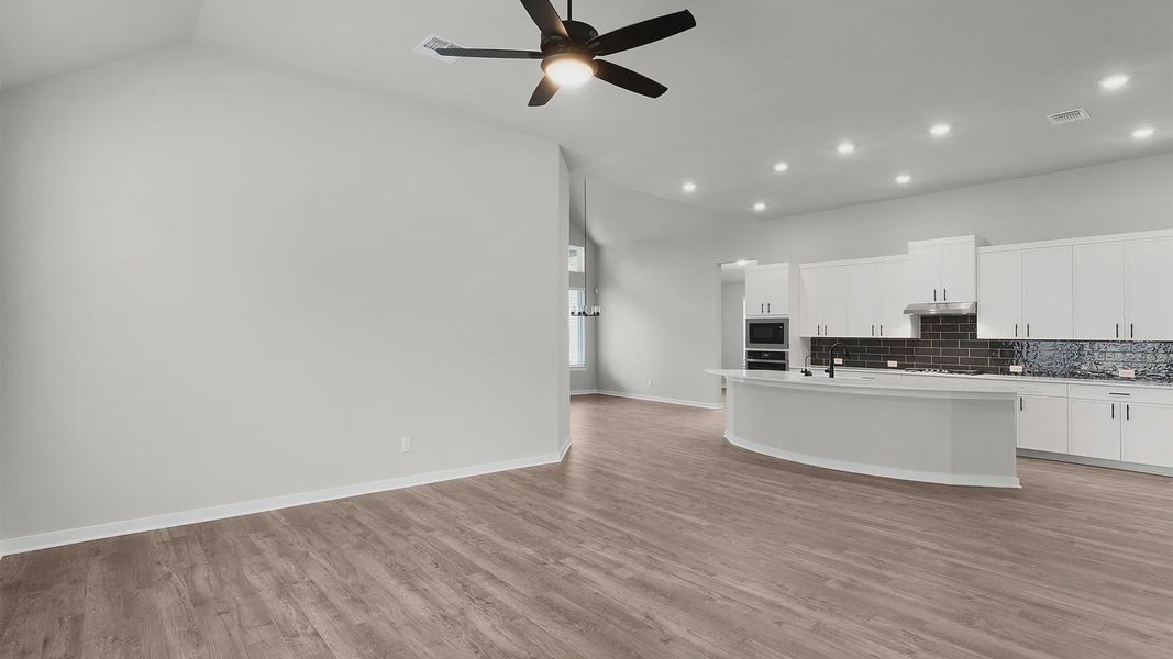 Spacious, unfurnished interior of a new home in Newhaven, Manor (Image 14). Spacious, unfurnished interior of a new home in Newhaven, Manor (Image 14).