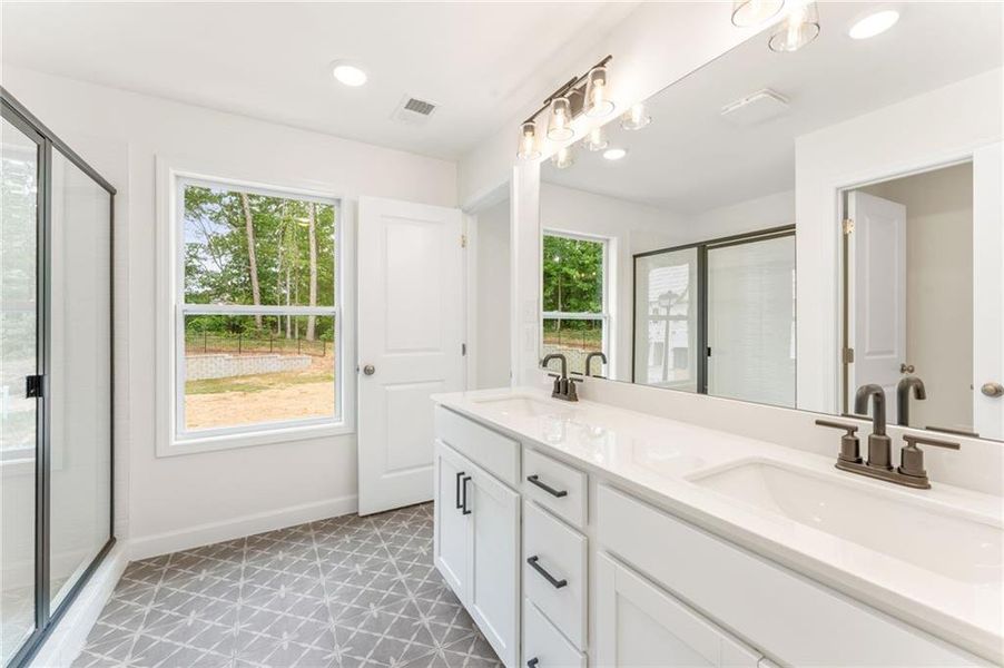 Furnished interior view inside a new home in River Walk Place, Lawrenceville (Image 12).