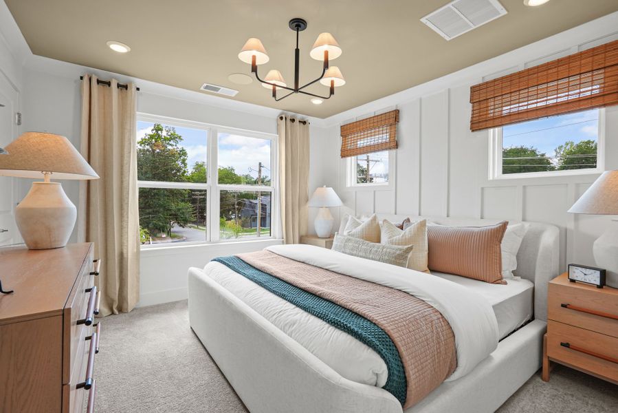Representative furnished interior of a home built from the Evans by Pulte Homes in West End Heights, Charlotte (Image 59).