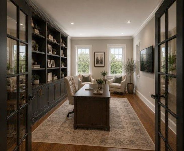 Furnished interior view inside a new home in , Atlanta (Image 3).