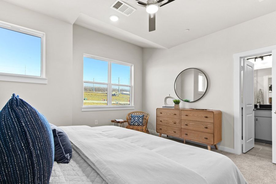 Furnished interior view inside a new home in Wildridge, Oak Point (Image 19).