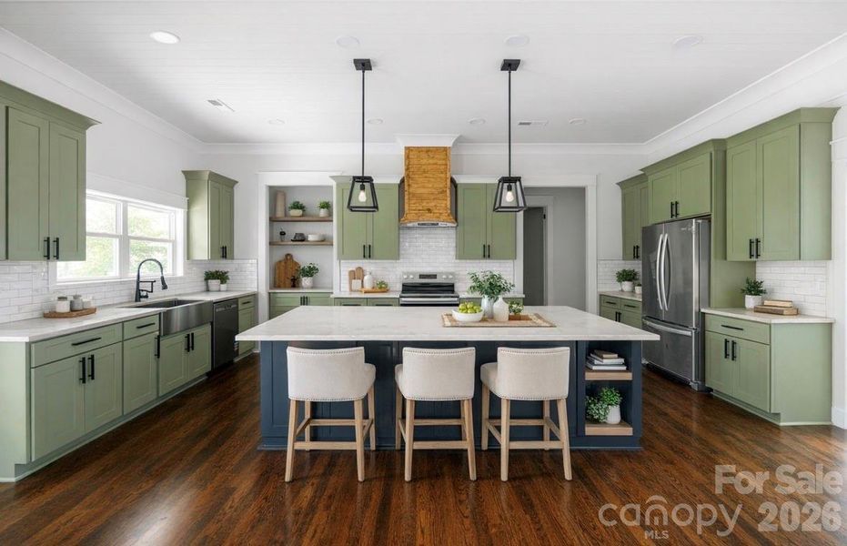 Furnished interior view inside a new home in , Shelby (Image 9).