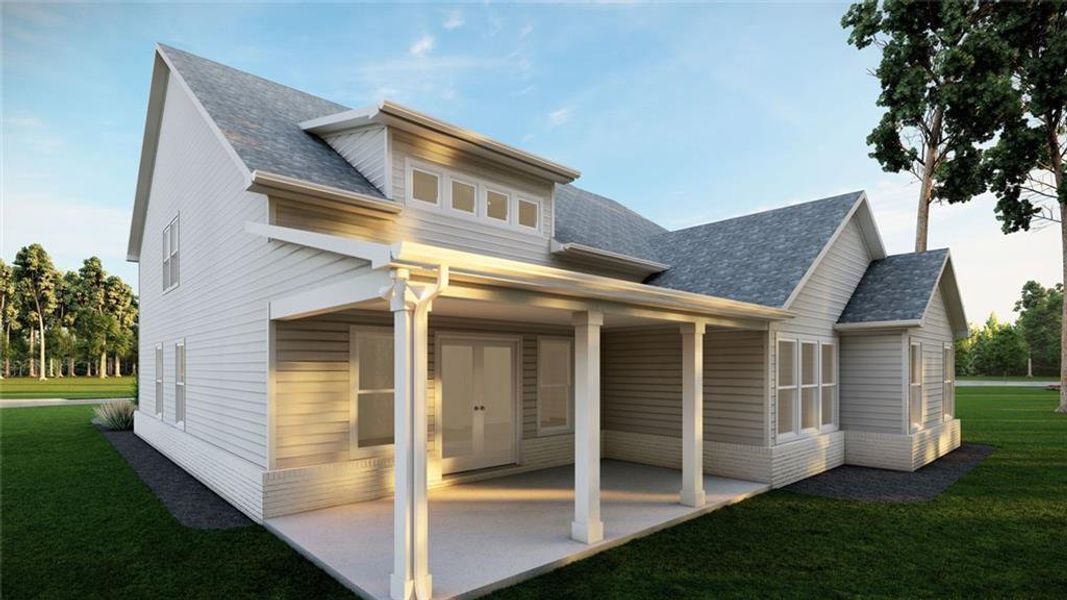Exterior details and patio area of a home in , Gainesville (Image 3).