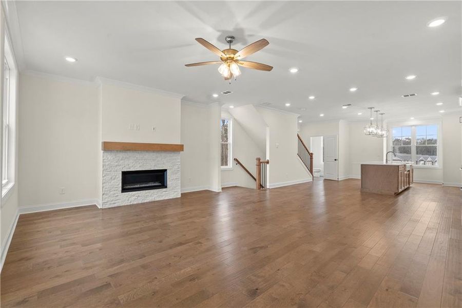 Spacious, unfurnished interior of a new home in Waterside Townhomes, Peachtree Corners (Image 18).