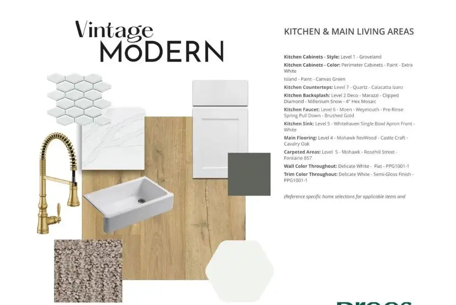 Sample of building materials used in homes in Austin Point Summit, Richmond (Image 8).