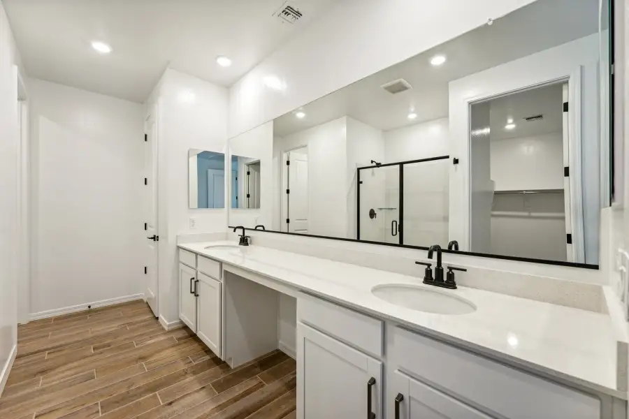 Primary bathroom. Finishes vary my community