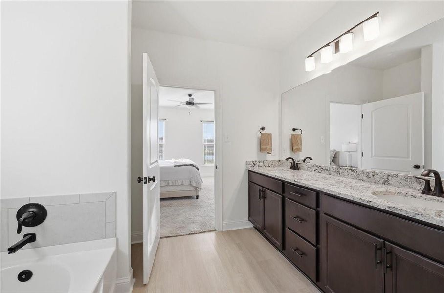 Furnished interior view inside a new home in , Orange (Image 15).