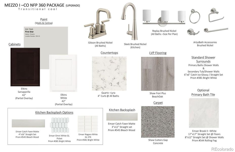 Sample of building materials used in homes in Legato, Commerce City (Image 4).