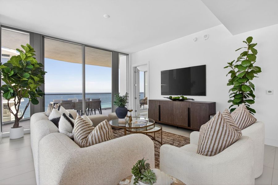 Furnished interior view inside a new home in , Fort Lauderdale (Image 33).