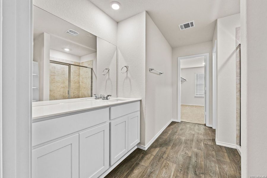 Furnished interior view inside a new home in Redbird Ranch, San Antonio (Image 8).