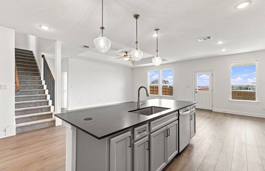 Furnished interior view inside a new home in Saddleback at Santa Rita Ranch, Liberty Hill (Image 15).