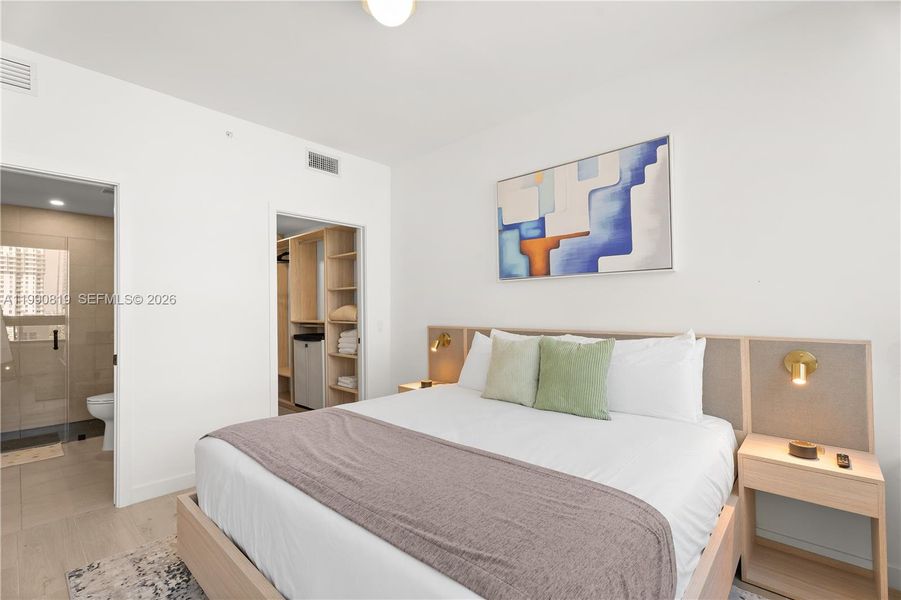 Furnished interior view inside a new home in , Miami (Image 26).