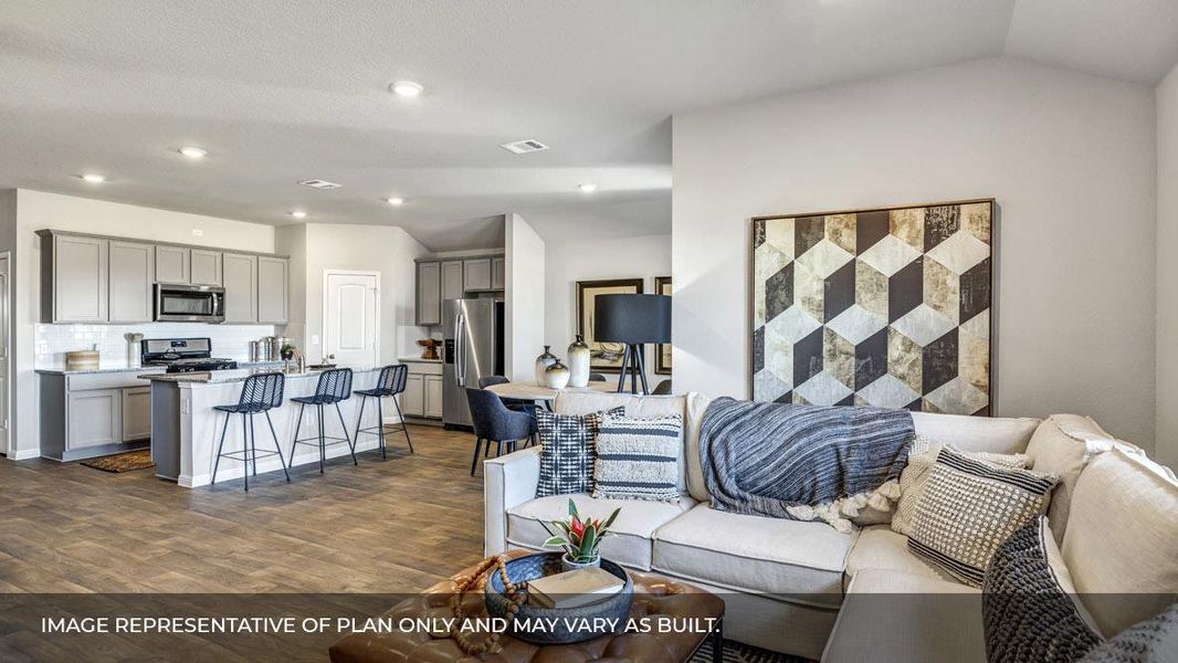 Furnished interior view inside a new home in Prairie Lakes, Buda (Image 18).