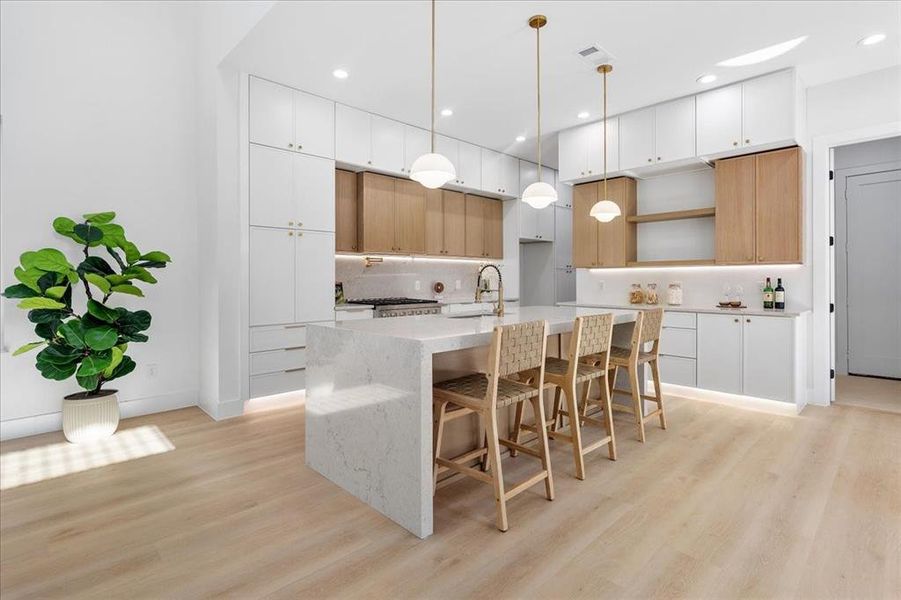 Furnished interior view inside a new home in , Dallas (Image 29).