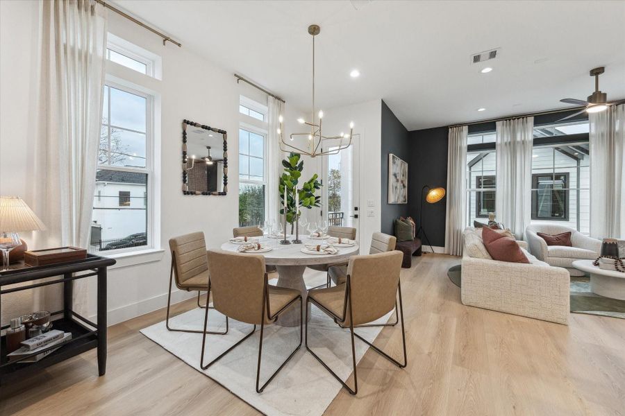 Open dining and living layout perfect for everyday living Open dining and living layout perfect for everyday living