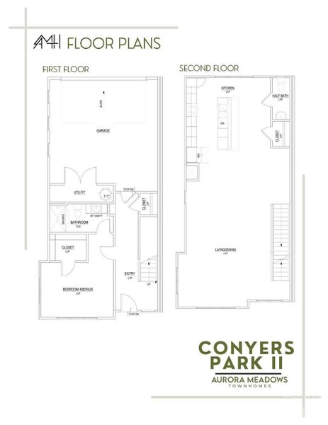 Floor Plan, showing the lower and main floors (Page 1/2)