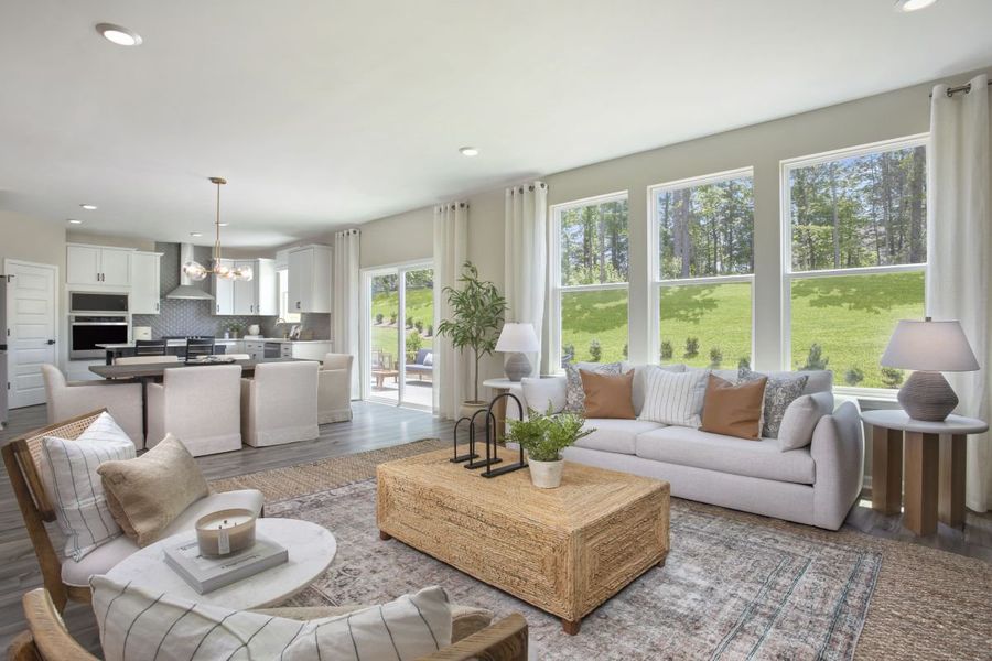 Representative furnished interior of a home built from the 2340 by KB Home in Bella Vista Heritage, Denver (Image 4).