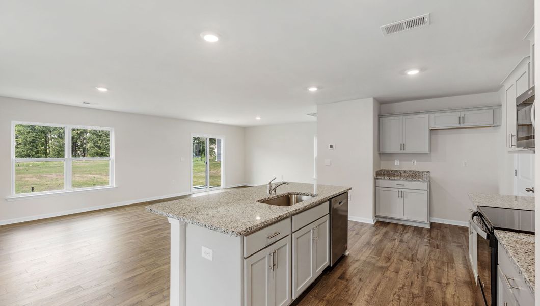 Representative furnished interior of a home built from the ELSTON by D.R. Horton in Baxter Village, Boiling Springs (Image 8). Representative furnished interior of a home built from the ELSTON by D.R. Horton in Baxter Village, Boiling Springs (Image 8).