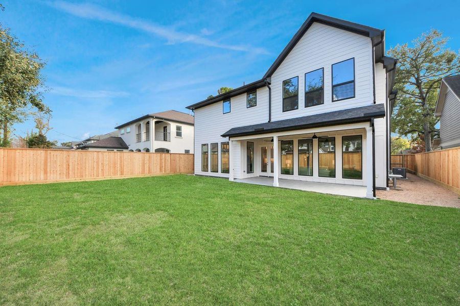 Exterior details and patio area of a home in , Houston (Image 25).
