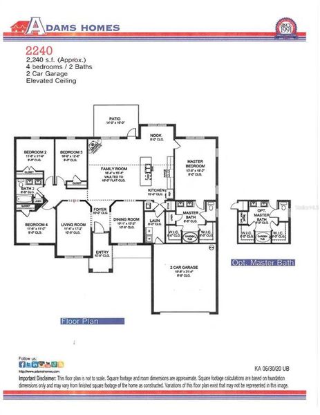 2D floor plan layout of this home in North Port, North Port, FL (Image 2).
