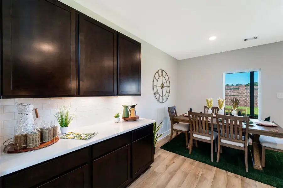 Representative furnished interior of a home built from the Trinity by CastleRock Communities in Creekhaven, Iowa Colony (Image 9).