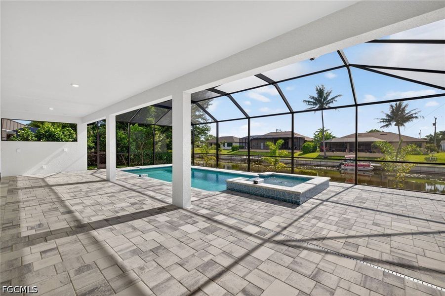 Exterior details and patio area of a home in Cape Coral, Cape Coral (Image 23). Exterior details and patio area of a home in Cape Coral, Cape Coral (Image 23).