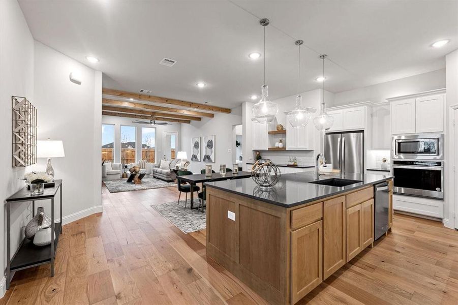 Furnished interior view inside a new home in University Park at Northpointe, Denton (Image 25).