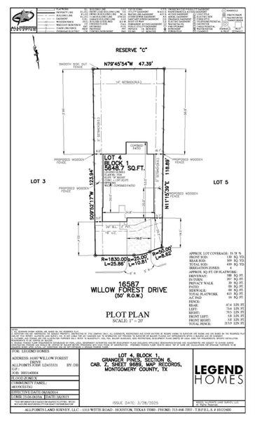 Front exterior of a new home in Granger Pines, Conroe, TX, highlighting curb appeal (Image 20).