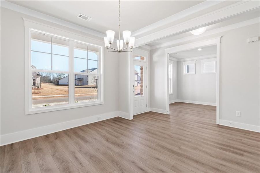 Spacious, unfurnished interior of a new home in Rosewood Lake Estates, Hoschton (Image 90).